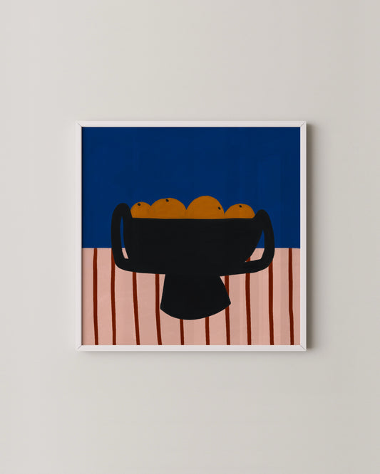 Orange Fruit Bowl Print- Wall Art -Paperhus- Printable wall art - Instant downloads - DIY home decor -Paperhus