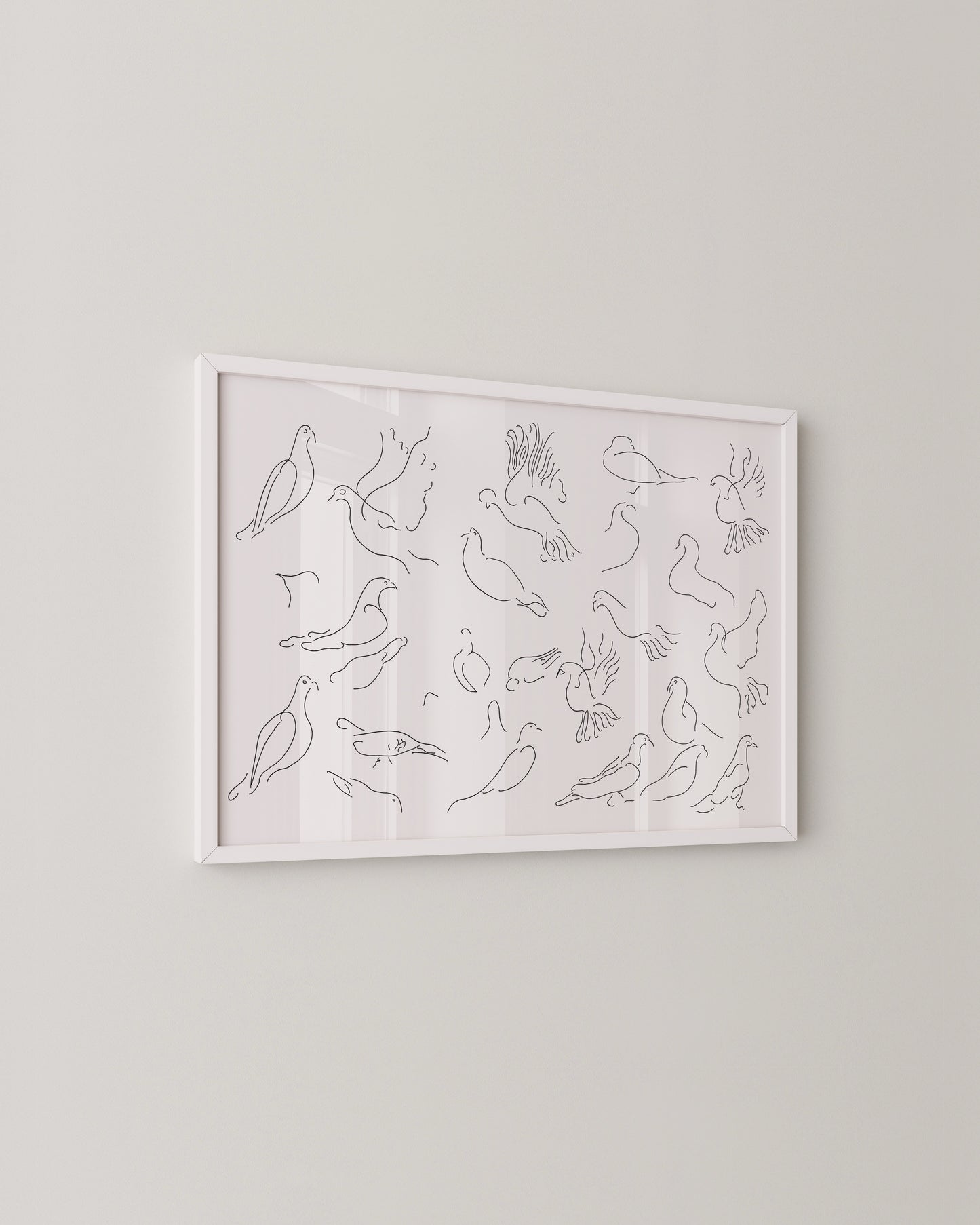 Bird Line Drawing Print- Wall Art -Paperhus- Printable wall art - Instant downloads - DIY home decor -Paperhus