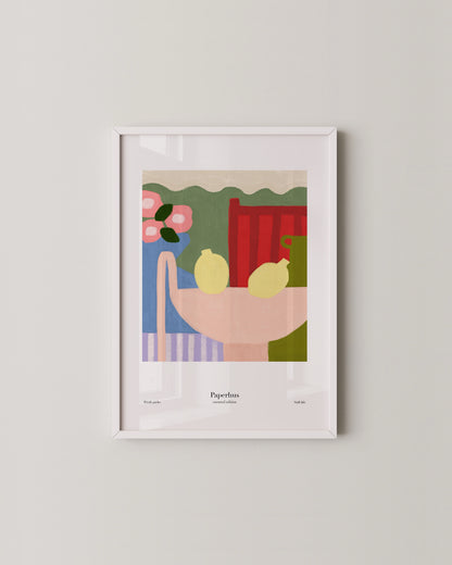 Colorful Fruit Bowl Print- Wall Art -Paperhus- Printable wall art - Instant downloads - DIY home decor -Paperhus