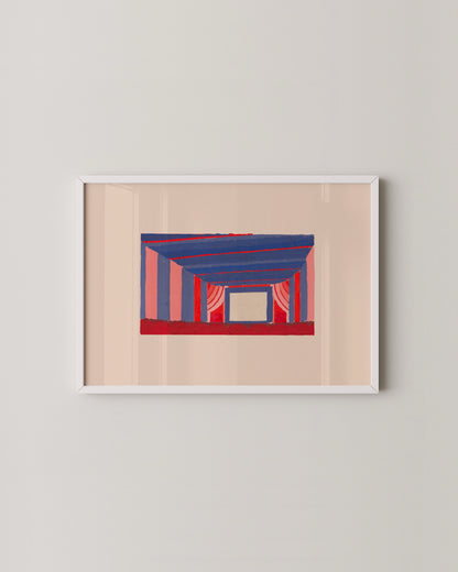 Retro Theatre Print- Wall Art -Paperhus- Printable wall art - Instant downloads - DIY home decor -Paperhus