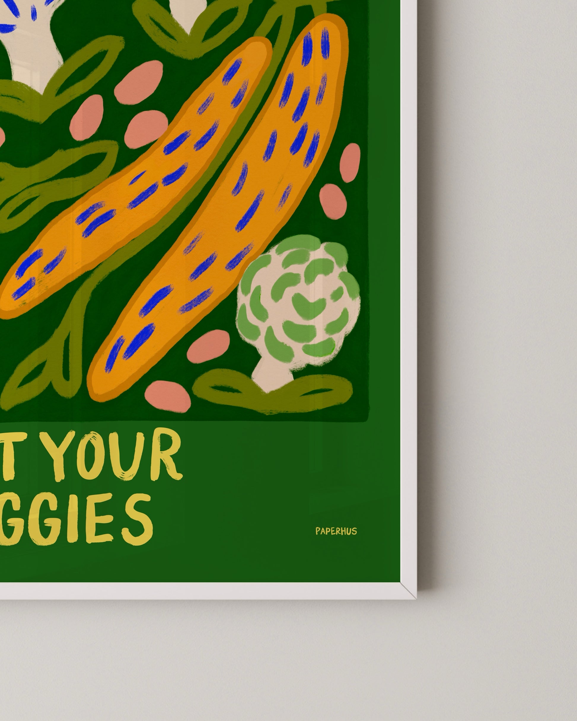 Eat Your Veggies Print- Wall Art -Paperhus- Printable wall art - Instant downloads - DIY home decor -Paperhus