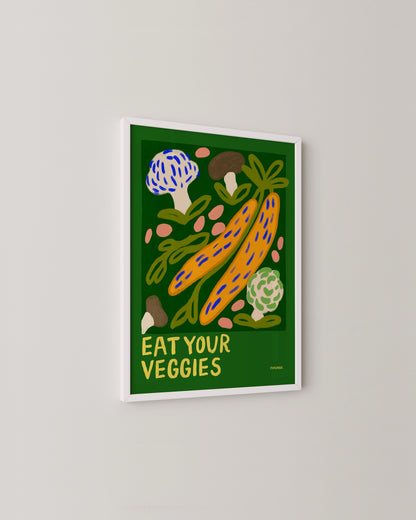 Eat Your Veggies Print- Wall Art -Paperhus- Printable wall art - Instant downloads - DIY home decor -Paperhus