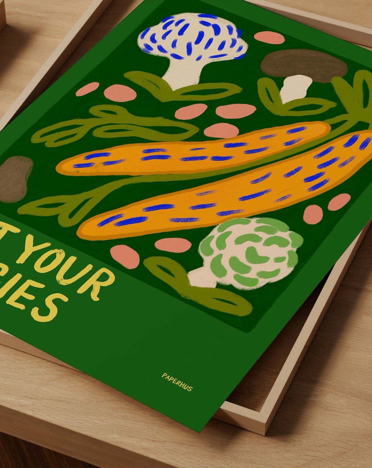 Eat Your Veggies Print- Wall Art -Paperhus- Printable wall art - Instant downloads - DIY home decor -Paperhus