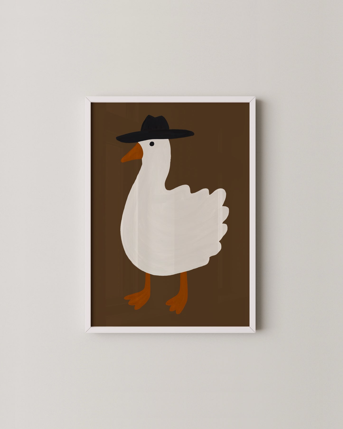 Goose In A Hat Print- Wall Art -Paperhus- Printable wall art - Instant downloads - DIY home decor -Paperhus