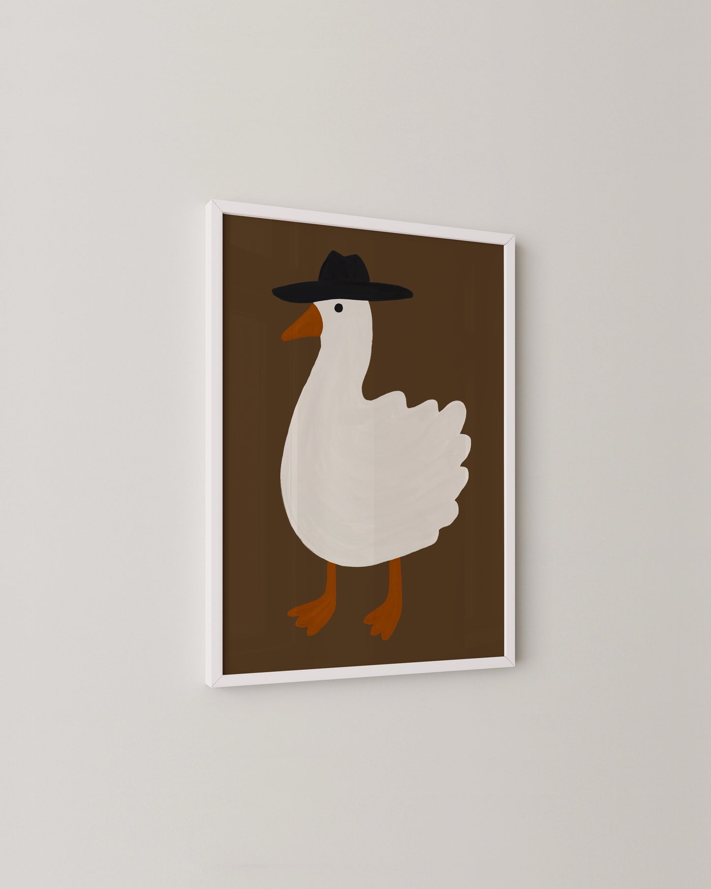 Goose In A Hat Print- Wall Art -Paperhus- Printable wall art - Instant downloads - DIY home decor -Paperhus