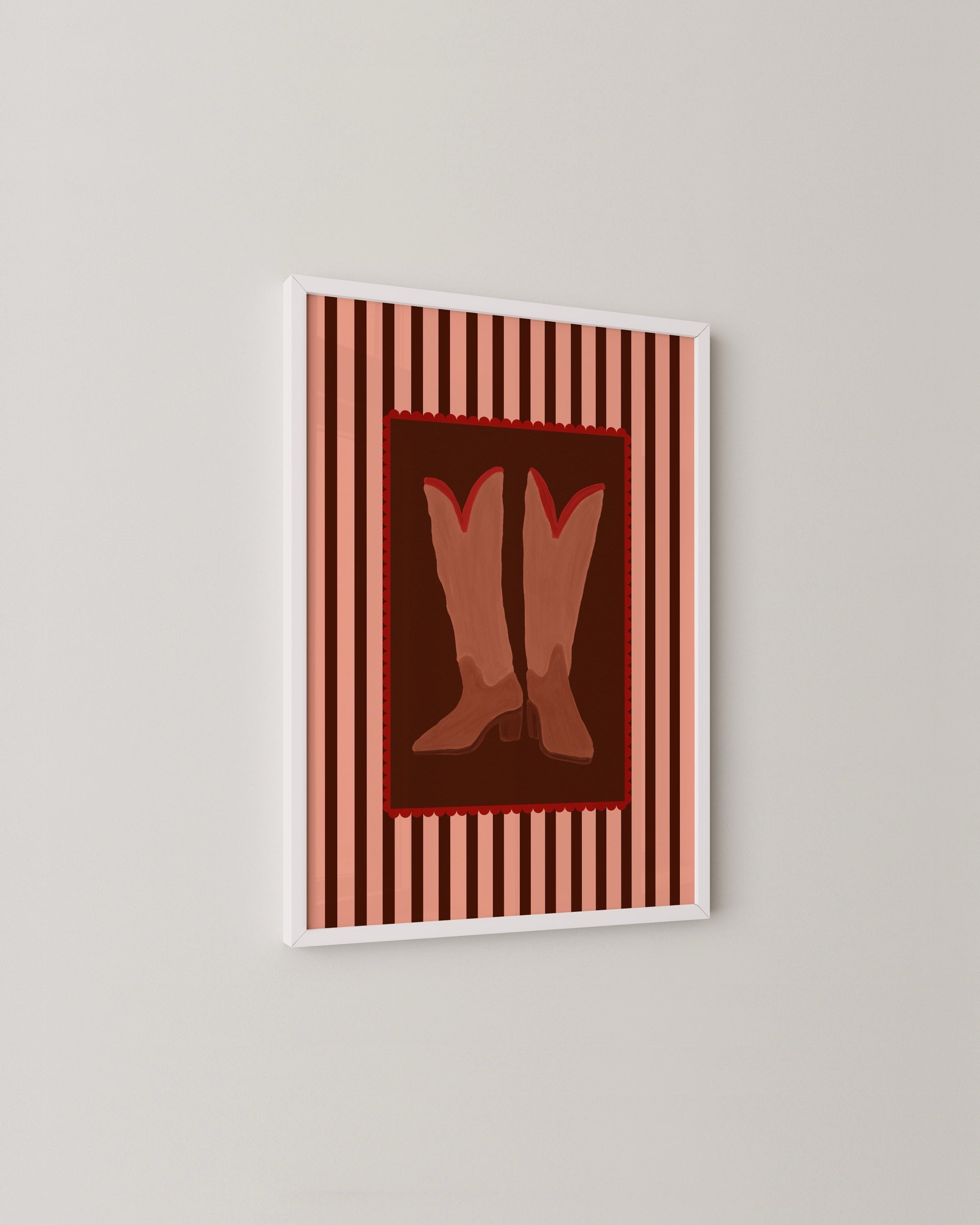 Retro Cowboy Boots Print- Wall Art -Paperhus- Printable wall art - Instant downloads - DIY home decor -Paperhus