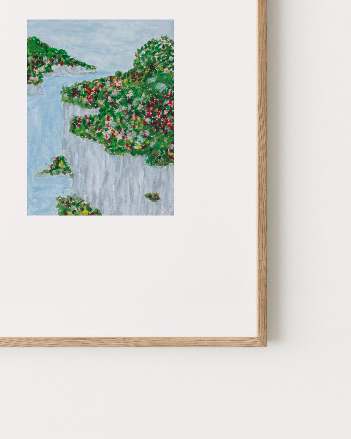 Coastal Cliff Edge Landscape Printable Wall Art