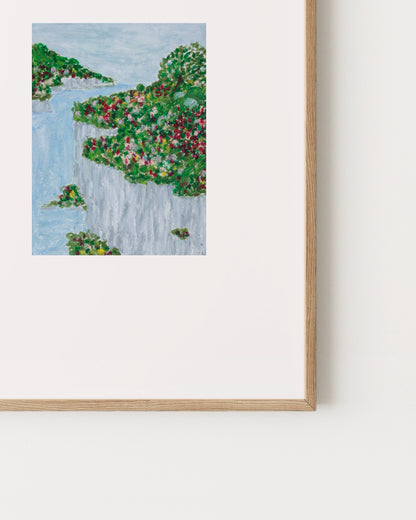 Coastal Cliff Edge Landscape Printable Wall Art