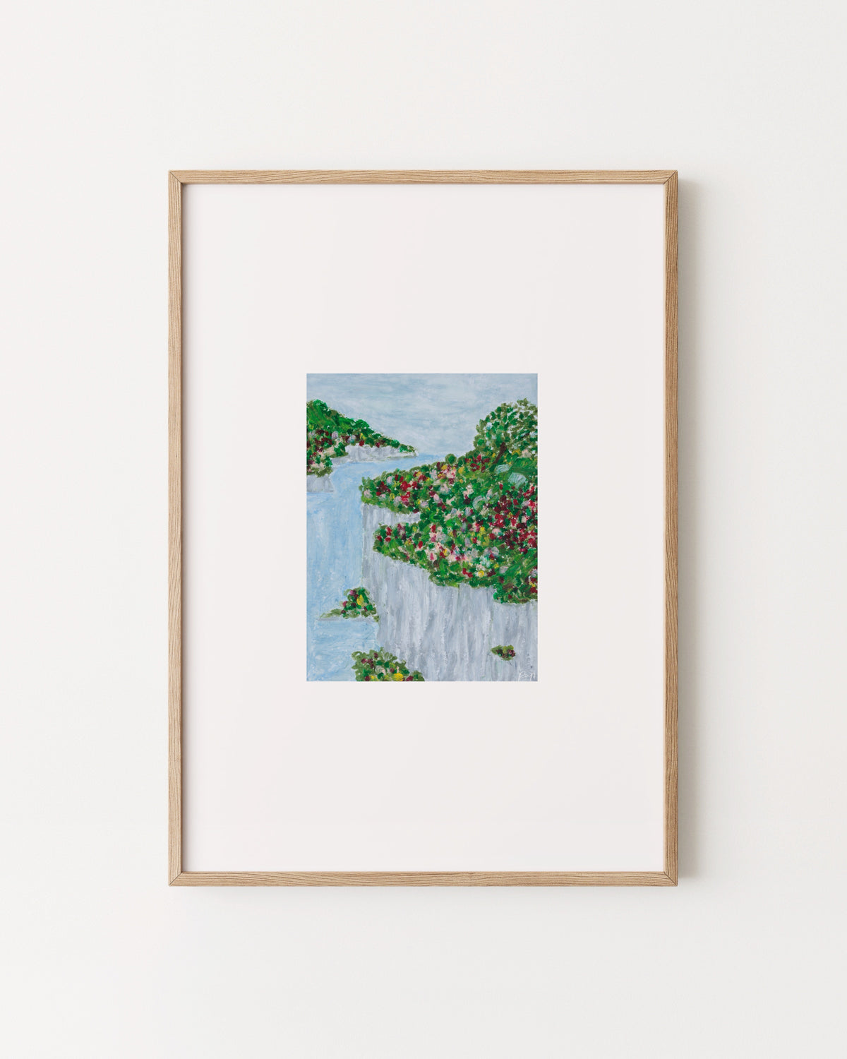 Coastal Cliff Edge Landscape Printable Wall Art