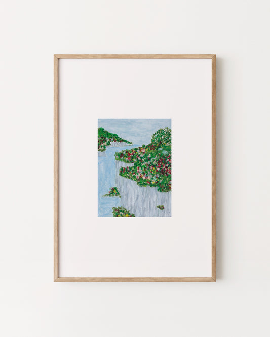 Coastal Cliff Edge Landscape Printable Wall Art