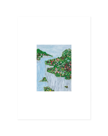 Coastal Cliff Edge Landscape Printable Wall Art