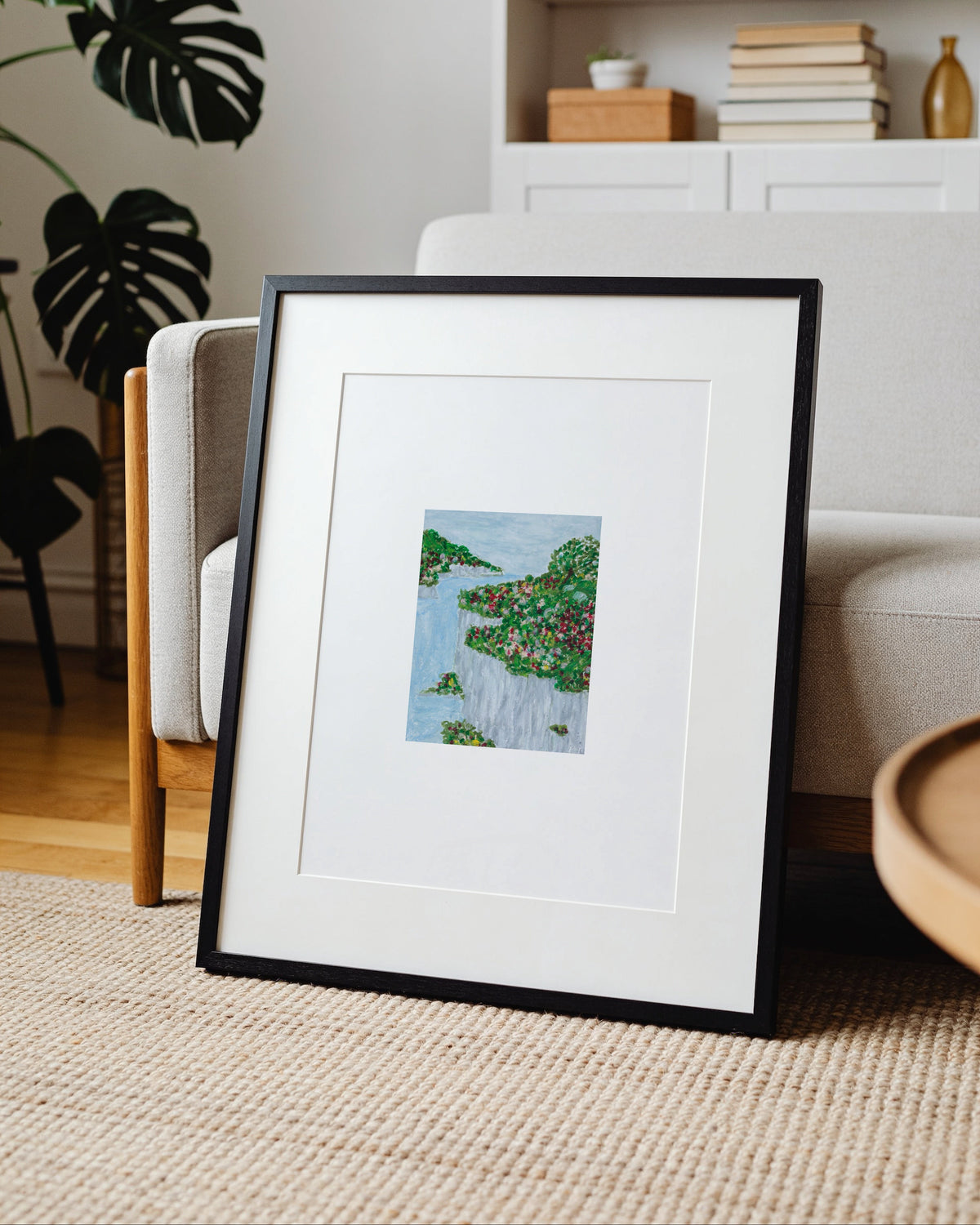 Coastal Cliff Edge Landscape Printable Wall Art
