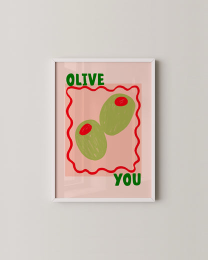 Olive You Print- Wall Art -Paperhus- Printable wall art - Instant downloads - DIY home decor -Paperhus