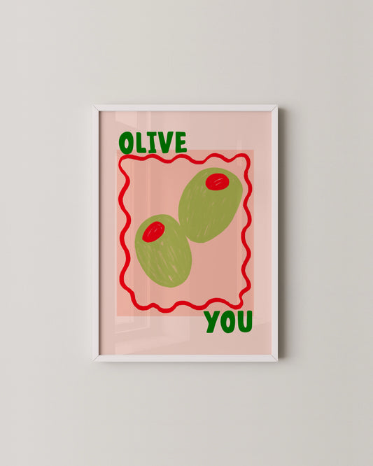 Olive You Print- Wall Art -Paperhus- Printable wall art - Instant downloads - DIY home decor -Paperhus