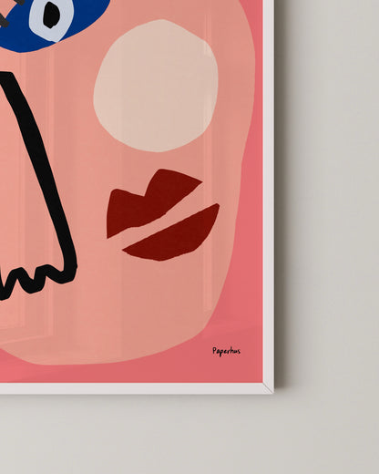 Abstract Face Print- Wall Art -Paperhus- Printable wall art - Instant downloads - DIY home decor -Paperhus