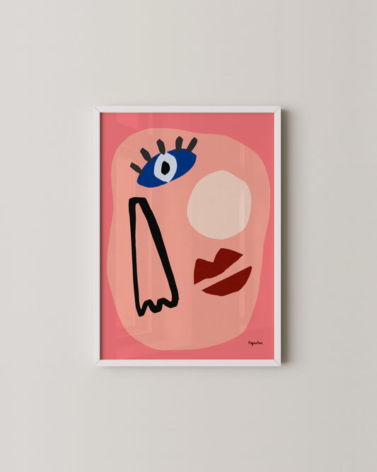 Abstract Face Print- Wall Art -Paperhus- Printable wall art - Instant downloads - DIY home decor -Paperhus