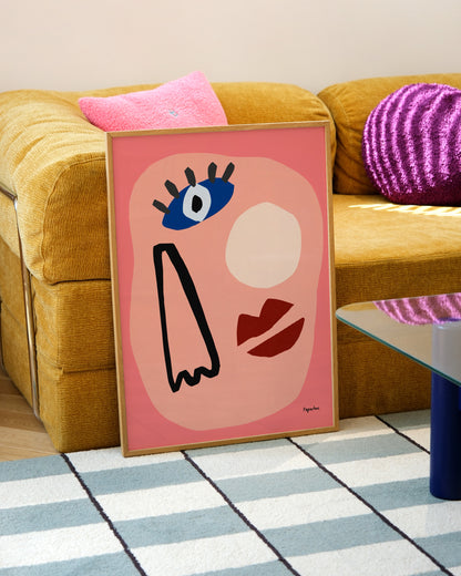 Abstract Face Print- Wall Art -Paperhus- Printable wall art - Instant downloads - DIY home decor -Paperhus
