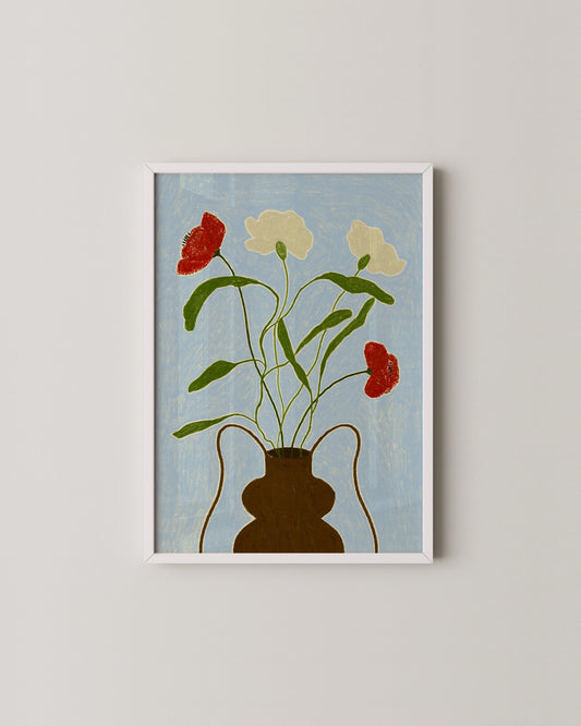 Crayon Florals Print- Wall Art -Paperhus- Printable wall art - Instant downloads - DIY home decor -Paperhus