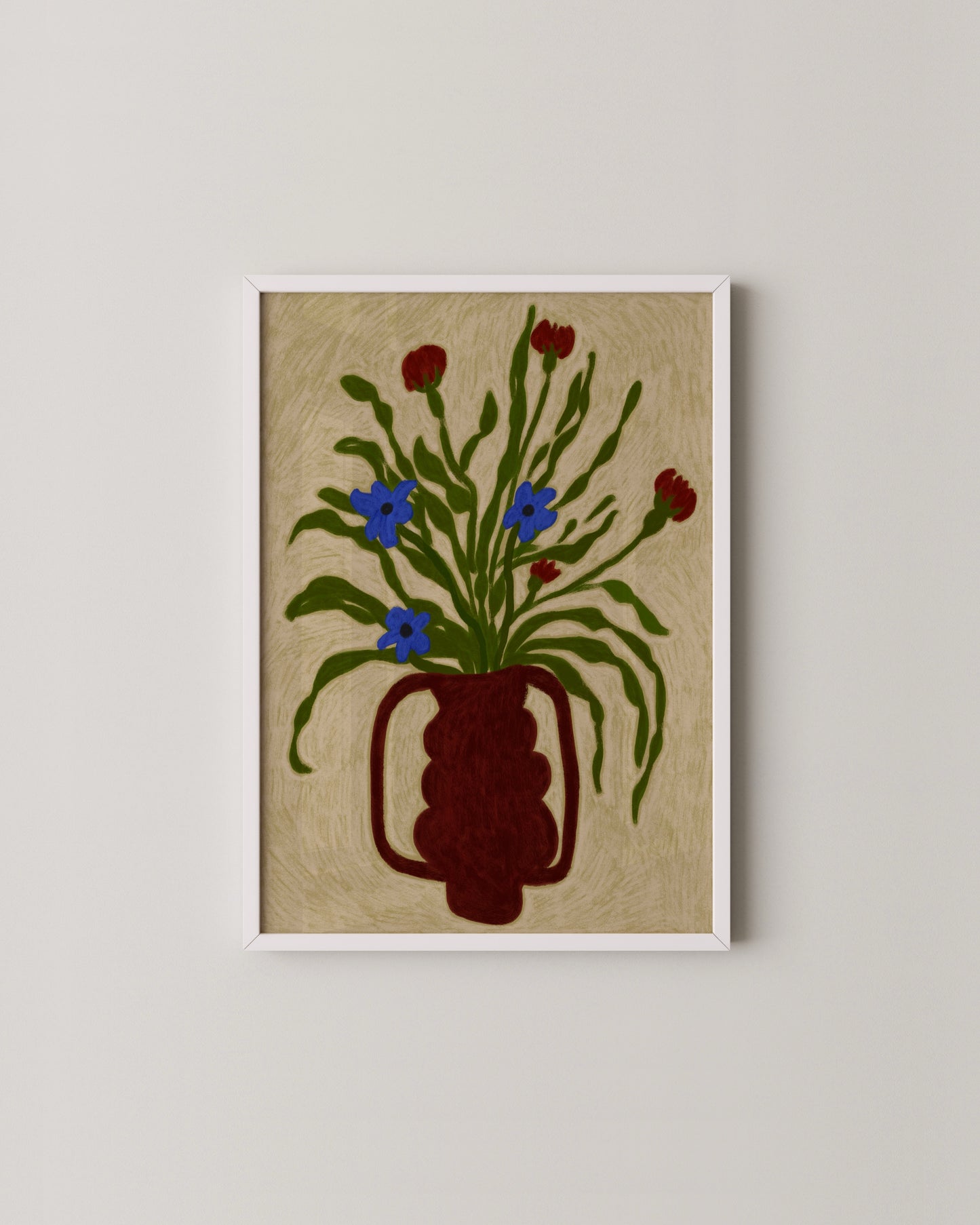 Crayon Floral Print- Wall Art -Paperhus- Printable wall art - Instant downloads - DIY home decor -Paperhus