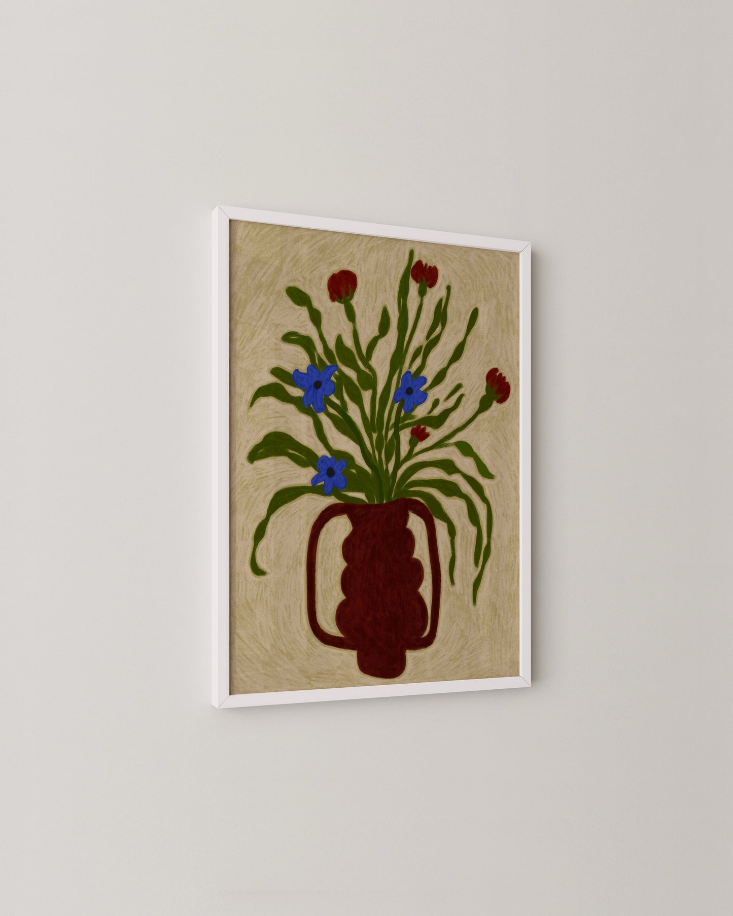 Crayon Floral Print- Wall Art -Paperhus- Printable wall art - Instant downloads - DIY home decor -Paperhus