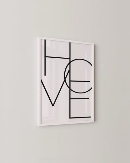 Minimal HOME Typography Print- Wall Art -Paperhus- Printable wall art - Instant downloads - DIY home decor -Paperhus