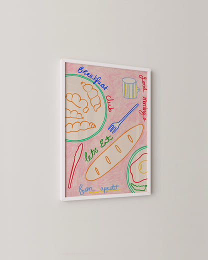 Breakfast Club Art Print- Wall Art -Paperhus- Printable wall art - Instant downloads - DIY home decor -Paperhus