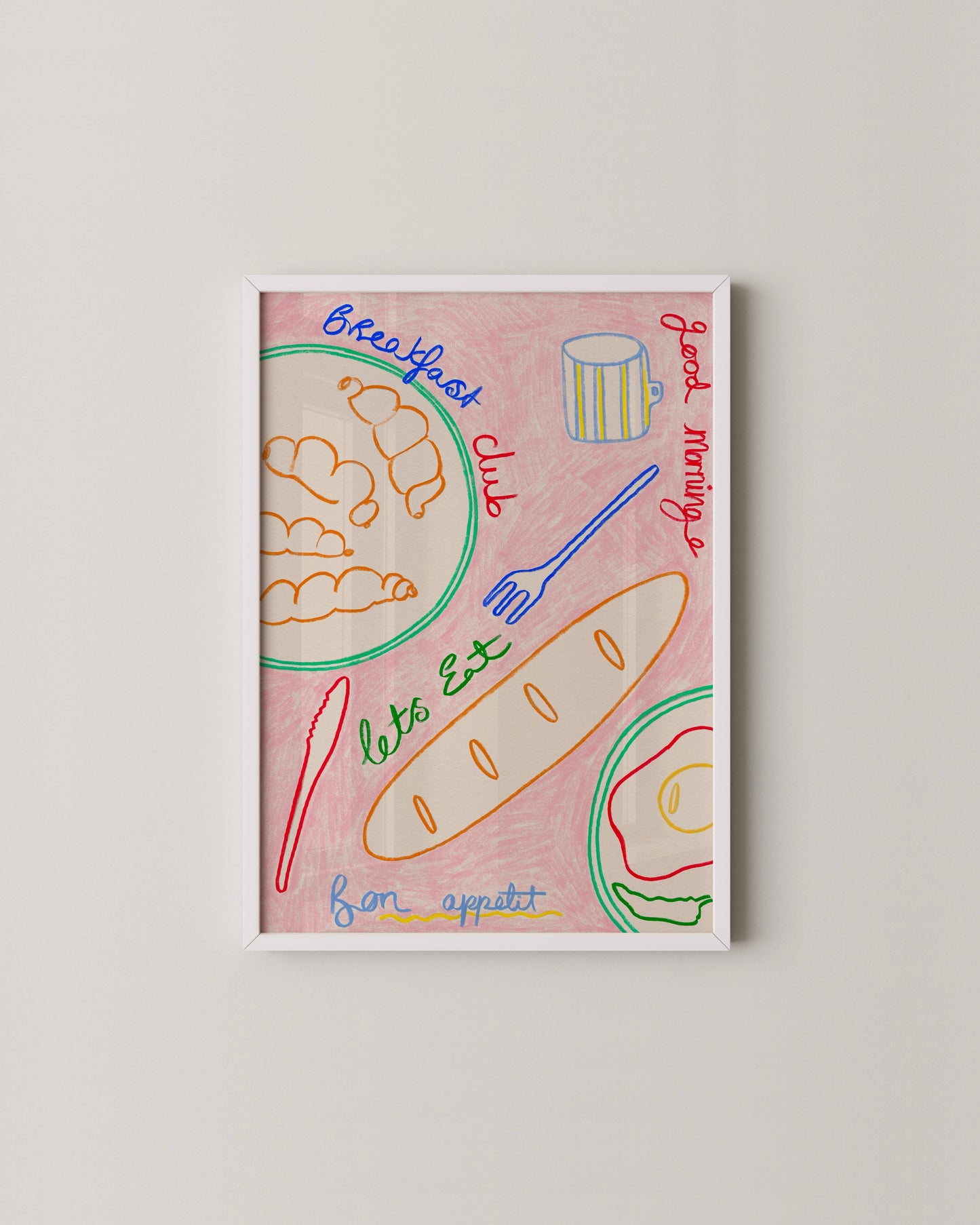 Breakfast Club Art Print- Wall Art -Paperhus- Printable wall art - Instant downloads - DIY home decor -Paperhus