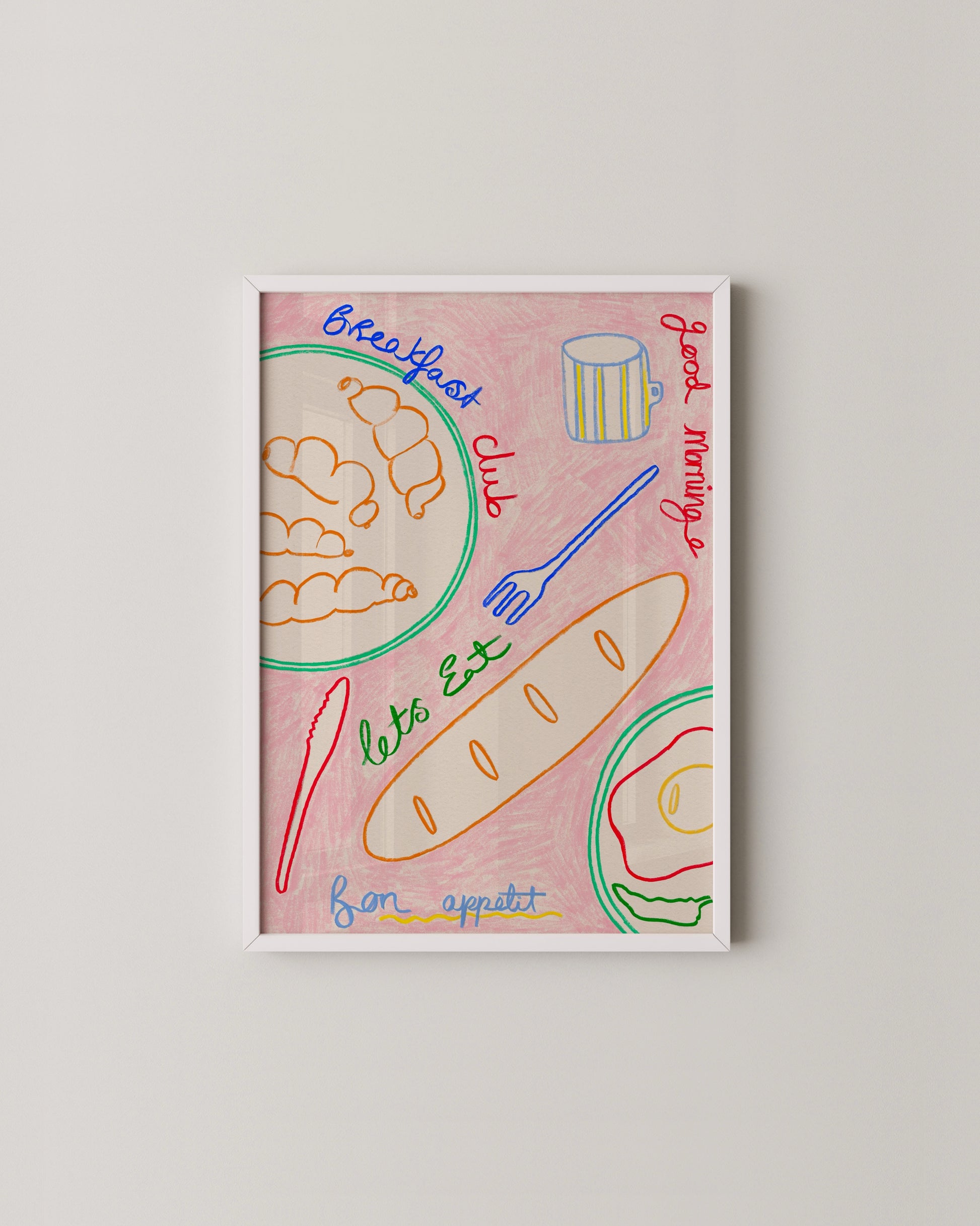 Breakfast Club Art Print- Wall Art -Paperhus- Printable wall art - Instant downloads - DIY home decor -Paperhus