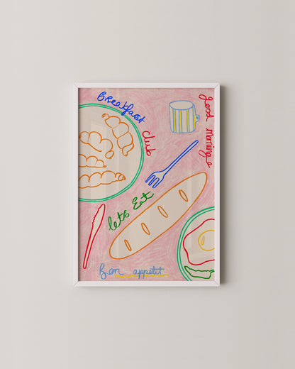 Breakfast Club Art Print- Wall Art -Paperhus- Printable wall art - Instant downloads - DIY home decor -Paperhus