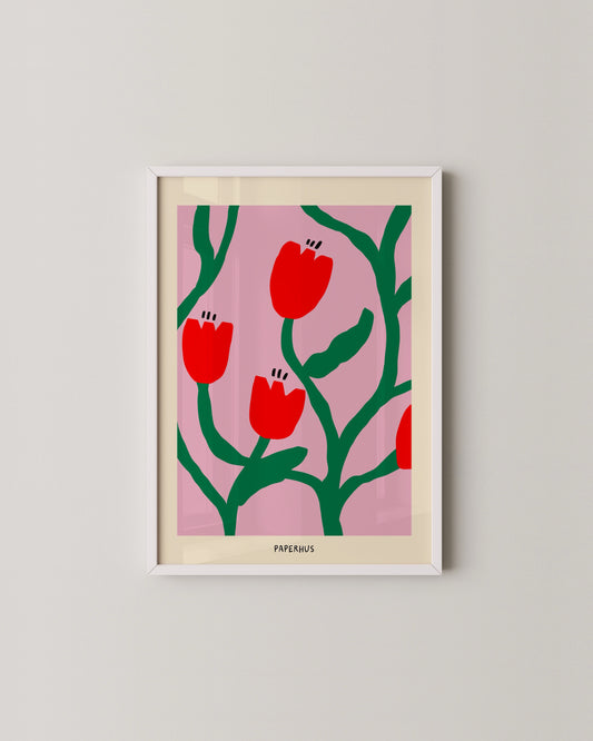 Tulip Print- Wall Art -Paperhus- Printable wall art - Instant downloads - DIY home decor -Paperhus