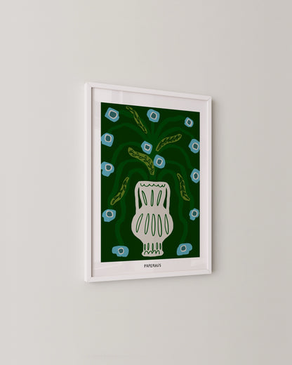 Botanical Vase Print- Wall Art -Paperhus- Printable wall art - Instant downloads - DIY home decor -Paperhus
