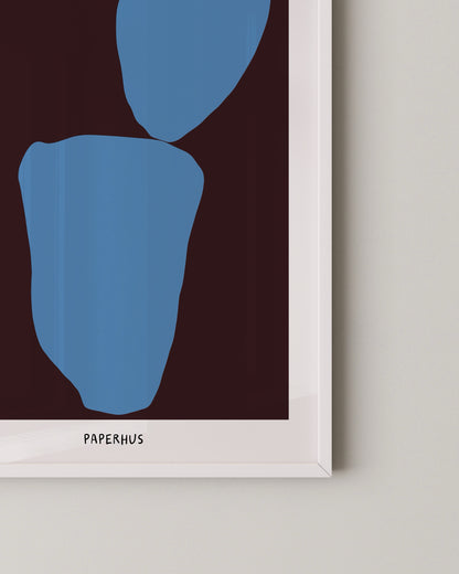 Blue Burgundy Print- Wall Art -Paperhus- Printable wall art - Instant downloads - DIY home decor -Paperhus