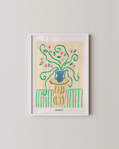 Playful Floral Print- Wall Art -Paperhus- Printable wall art - Instant downloads - DIY home decor -Paperhus