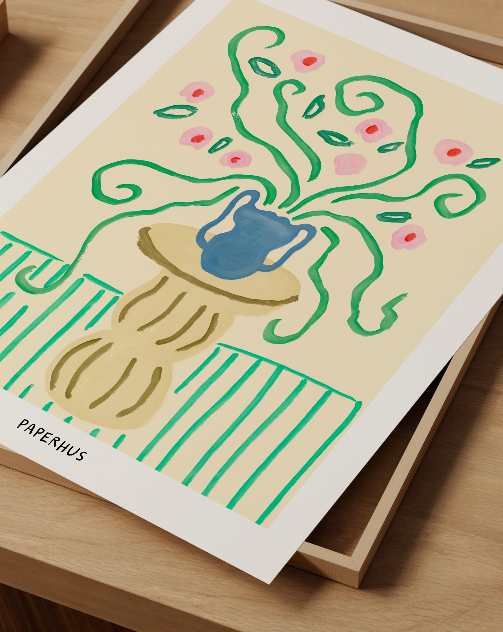 Playful Floral Print- Wall Art -Paperhus- Printable wall art - Instant downloads - DIY home decor -Paperhus