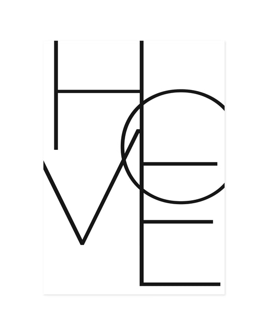 Home Typography Print original printable wall art by Paperhus