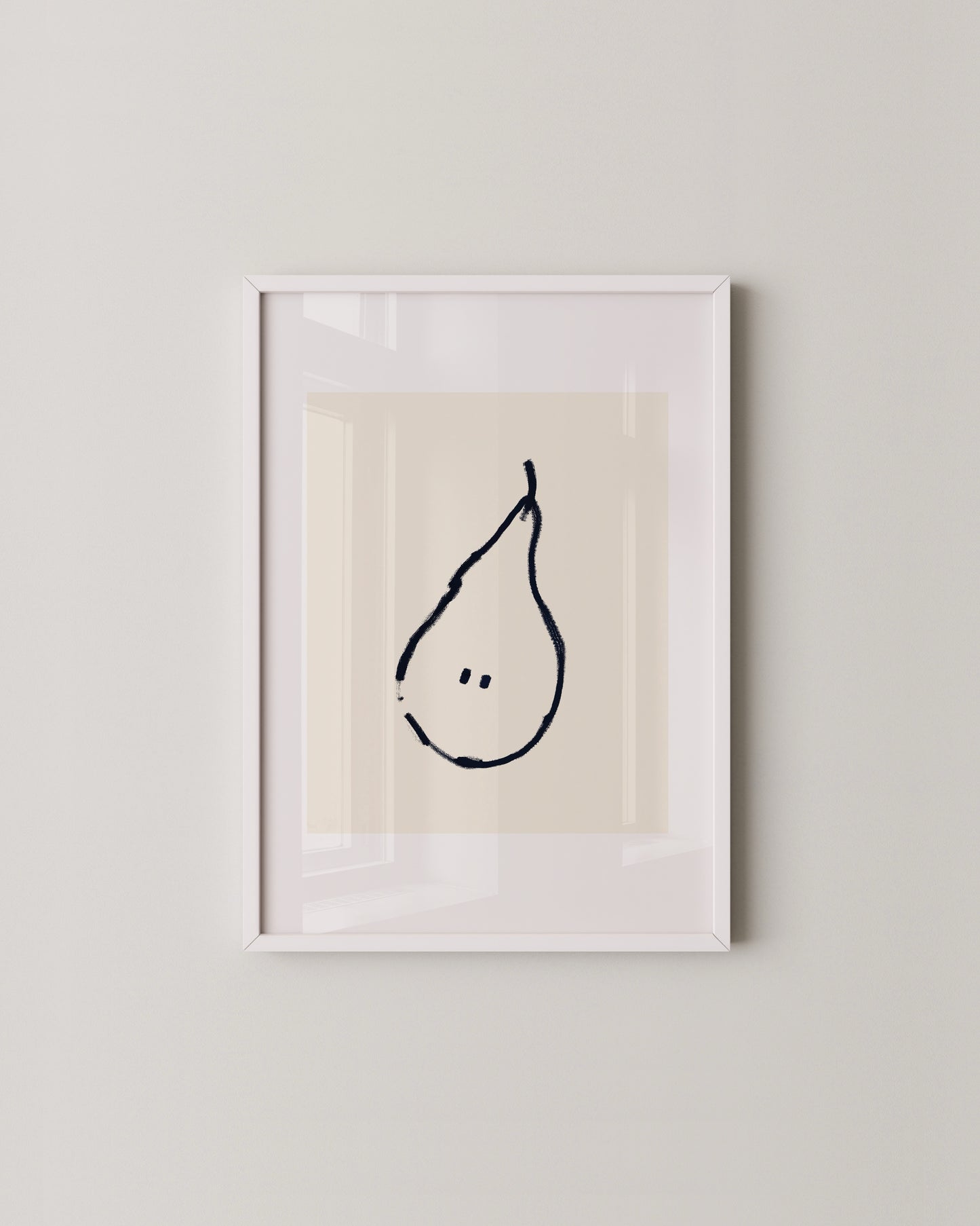 Pear Doodle Print- Wall Art -Paperhus- Printable wall art - Instant downloads - DIY home decor -Paperhus