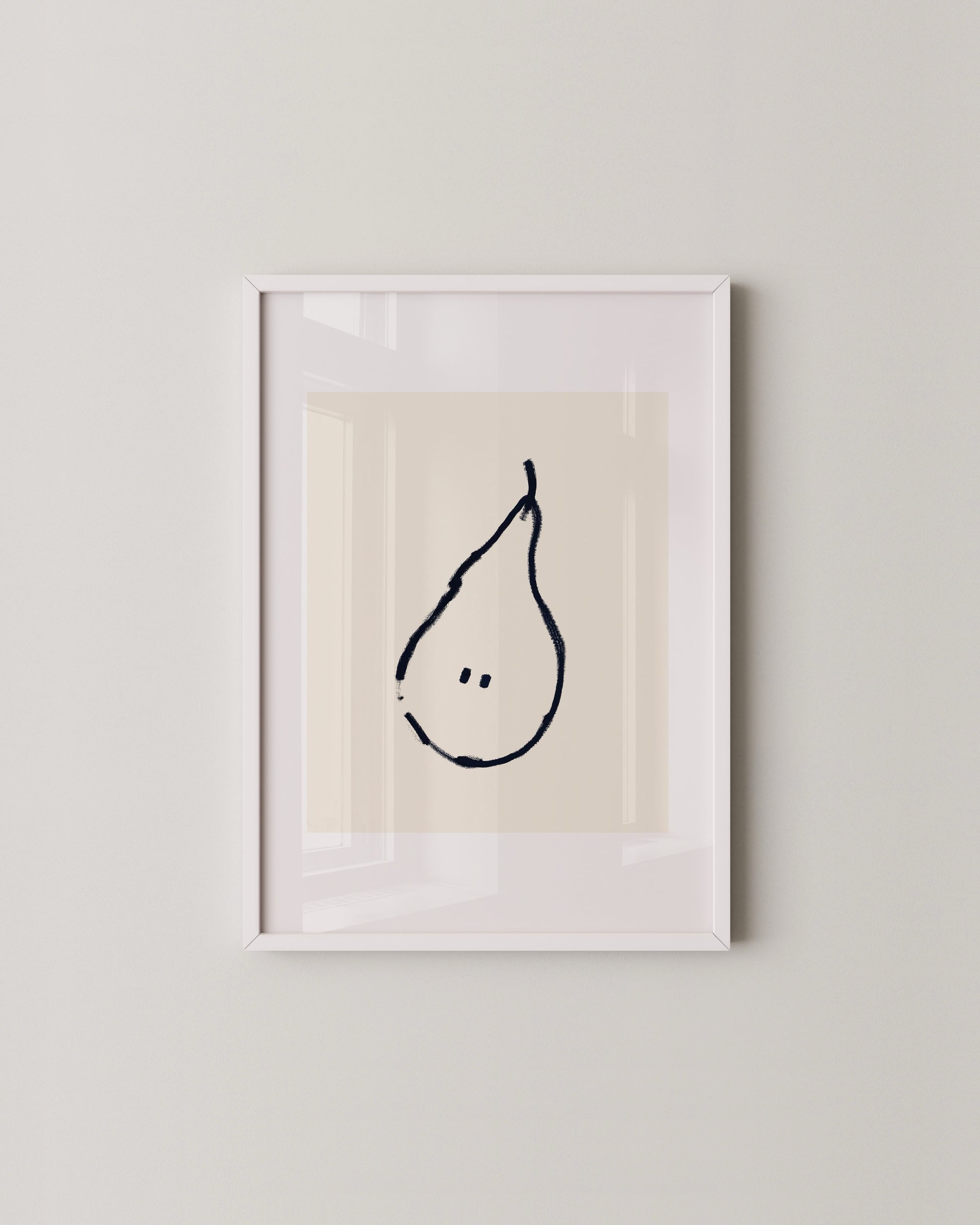 Pear Doodle Print- Wall Art -Paperhus- Printable wall art - Instant downloads - DIY home decor -Paperhus