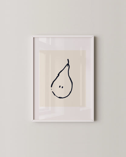Pear Doodle Print- Wall Art -Paperhus- Printable wall art - Instant downloads - DIY home decor -Paperhus
