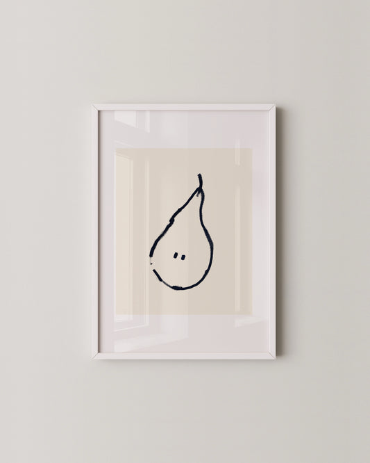Pear Doodle Print- Wall Art -Paperhus- Printable wall art - Instant downloads - DIY home decor -Paperhus