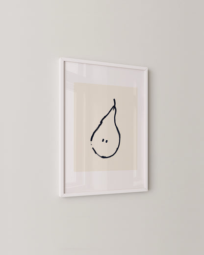 Pear Doodle Print- Wall Art -Paperhus- Printable wall art - Instant downloads - DIY home decor -Paperhus