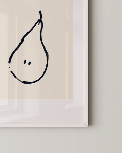 Pear Doodle Print- Wall Art -Paperhus- Printable wall art - Instant downloads - DIY home decor -Paperhus