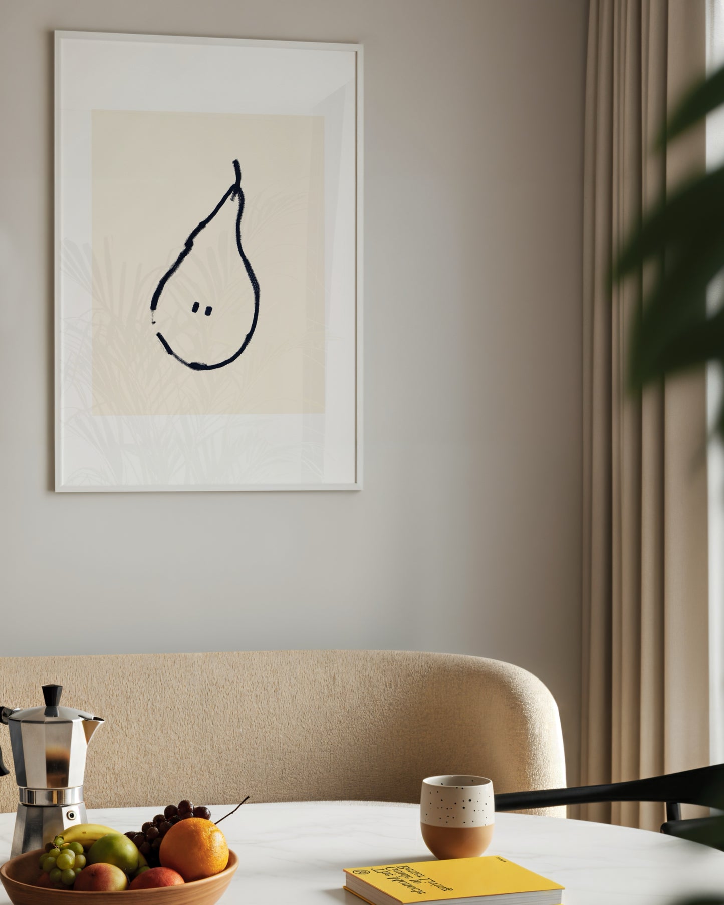 Pear Doodle Print- Wall Art -Paperhus- Printable wall art - Instant downloads - DIY home decor -Paperhus
