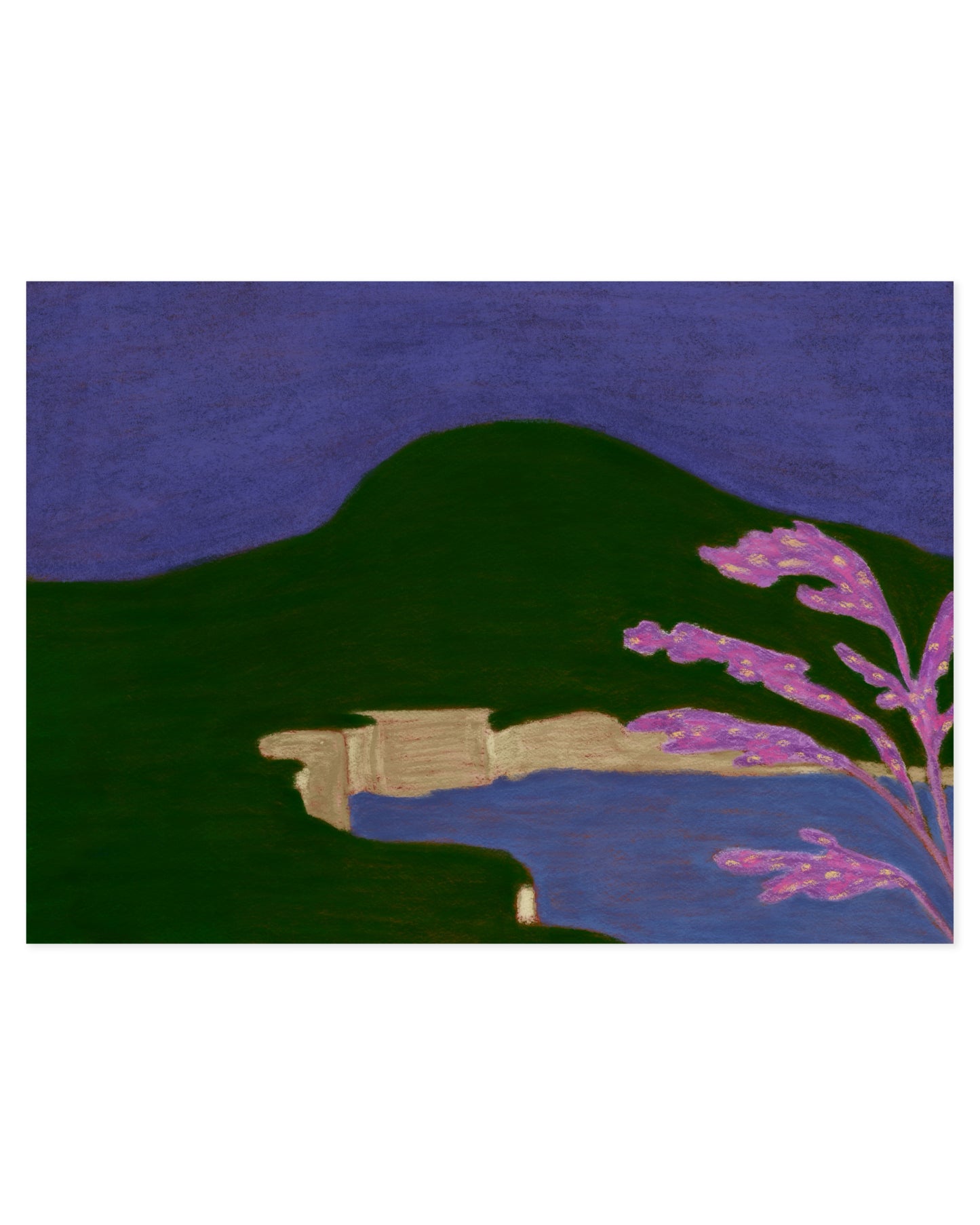 Wildflower Landscape Print