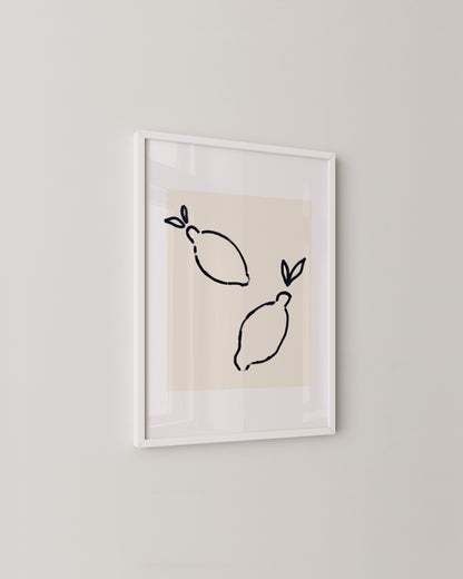 Lemon Doodle Print- Wall Art -Paperhus- Printable wall art - Instant downloads - DIY home decor -Paperhus