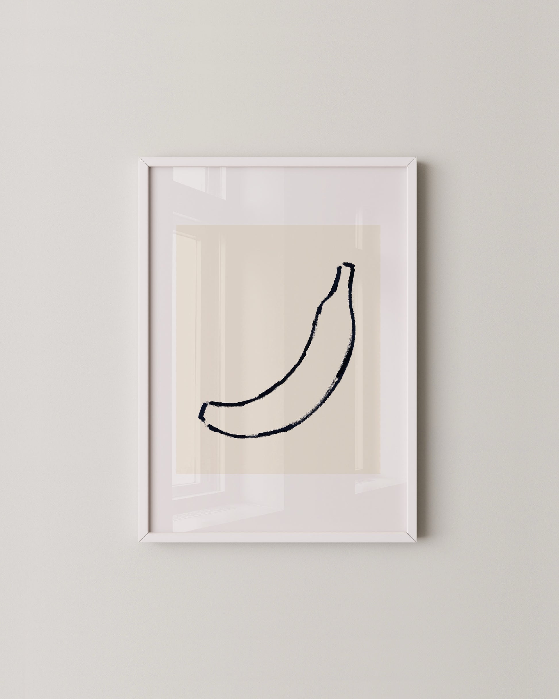 Banana Doodle Print- Wall Art -Paperhus- Printable wall art - Instant downloads - DIY home decor -Paperhus