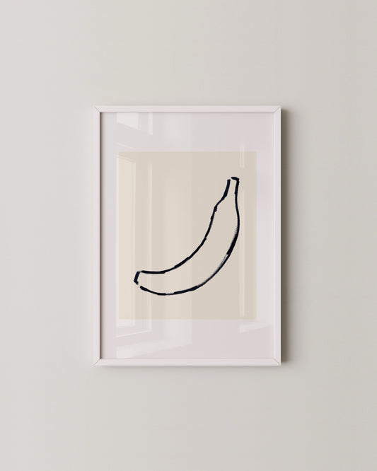 Banana Doodle Print- Wall Art -Paperhus- Printable wall art - Instant downloads - DIY home decor -Paperhus