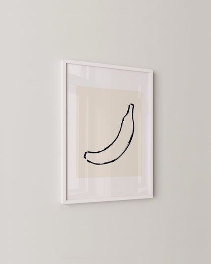 Banana Doodle Print- Wall Art -Paperhus- Printable wall art - Instant downloads - DIY home decor -Paperhus