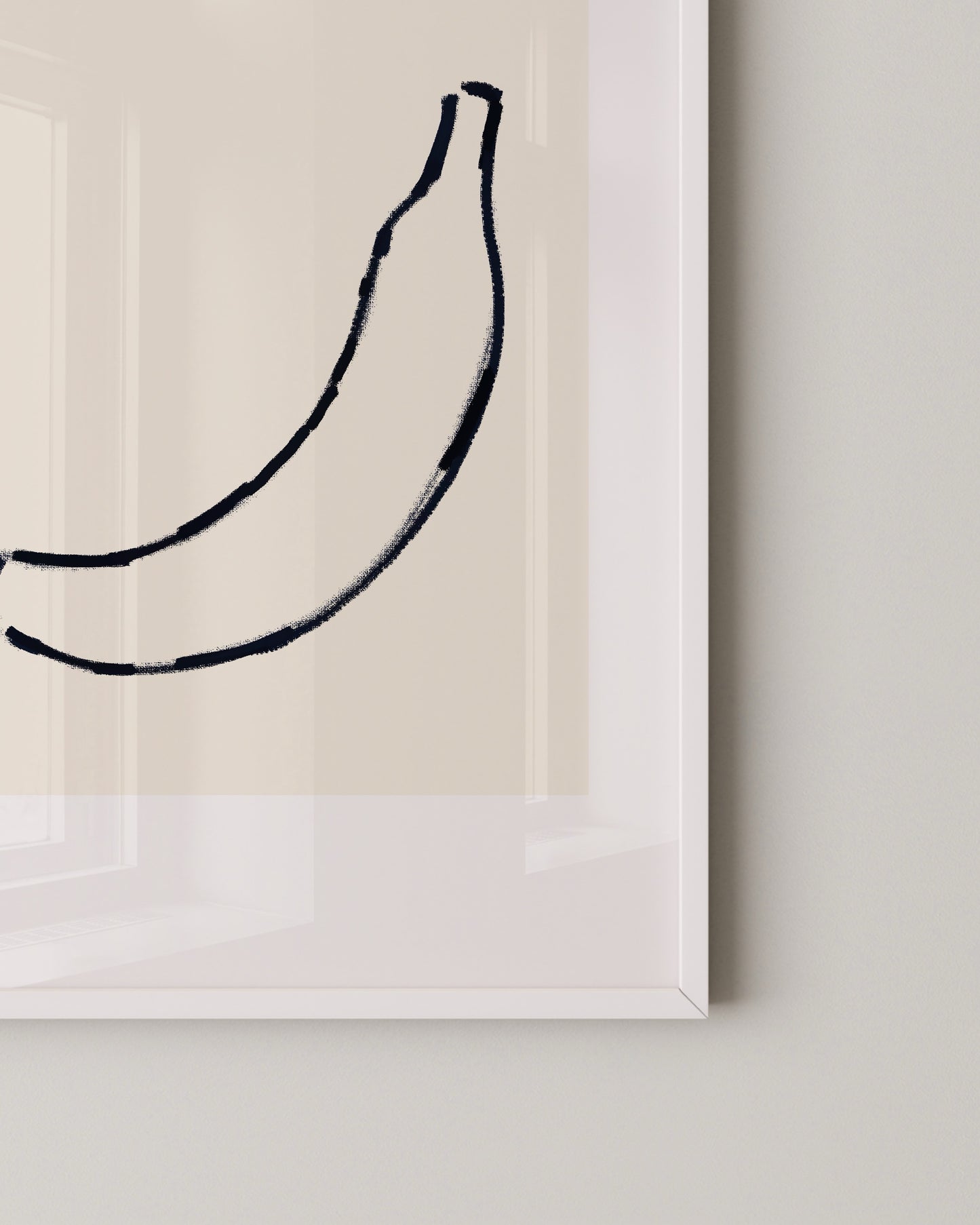 Banana Doodle Print- Wall Art -Paperhus- Printable wall art - Instant downloads - DIY home decor -Paperhus