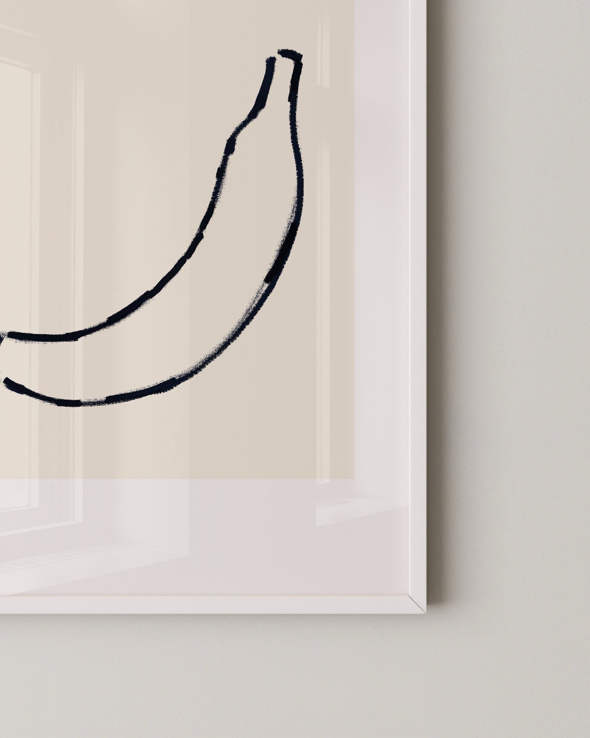 Banana Doodle Print- Wall Art -Paperhus- Printable wall art - Instant downloads - DIY home decor -Paperhus