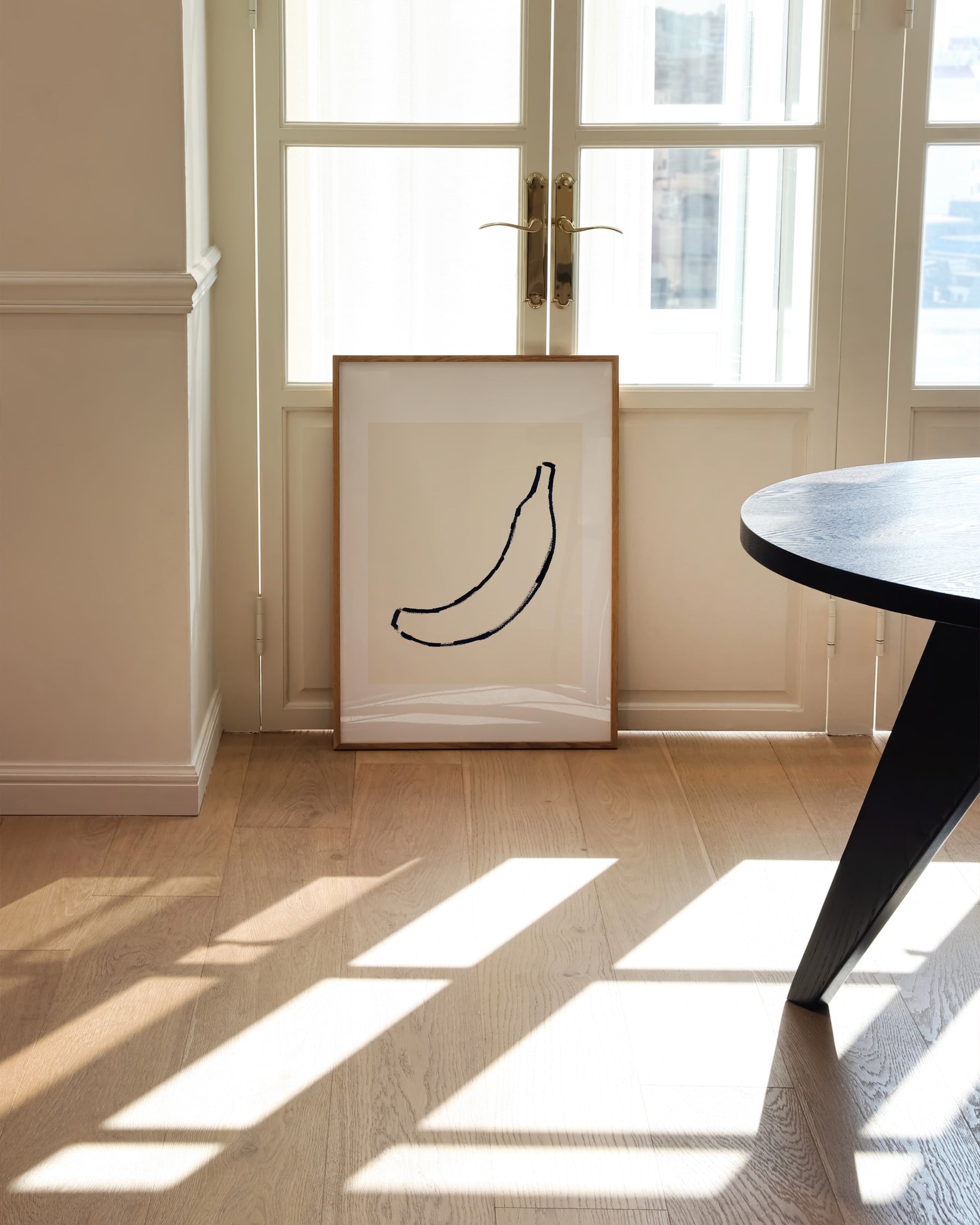 Banana Doodle Print- Wall Art -Paperhus- Printable wall art - Instant downloads - DIY home decor -Paperhus